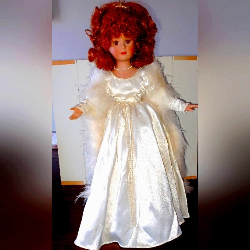 1992 House Of Loyd Porceline Doll with White Dress